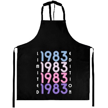 Discover 40 Years Vintage 1983 Retro 40th Birthday Aprons