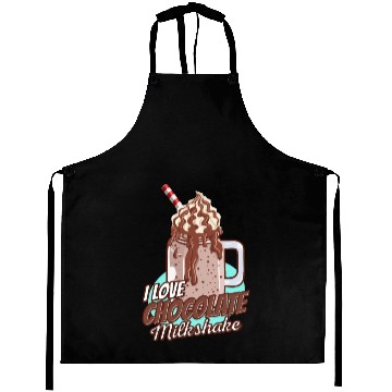 Discover I Love Chocolate Milkshake Aprons
