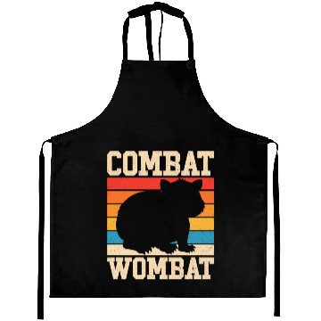 Discover Combat Wombat For A Wombats Lover Aprons