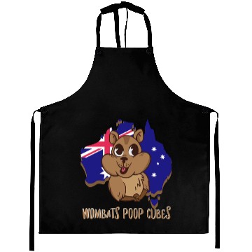 Discover Wombats Poop Cubes For A Wombat Lover Aprons