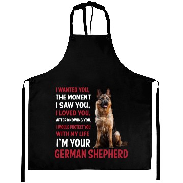 Discover Im your German Shepherd Aprons