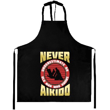 Discover Aikido Old Man Japan Taekwondo Karate Martial Arts Aprons