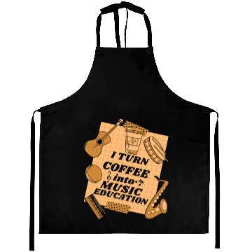 Discover Music Teacher Coffee Aprons