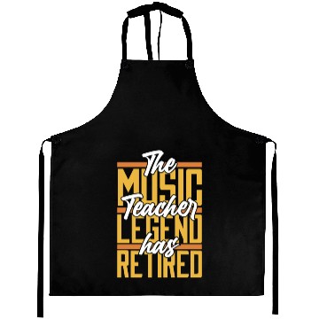 Discover Music Teacher Retired Aprons