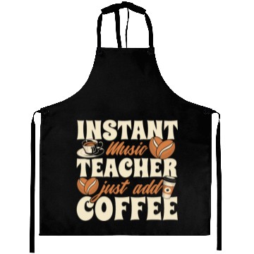 Discover Music Teacher Coffee Aprons