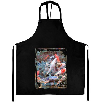 Discover Japan Koi Fish Pond Collage Art 88 Aprons