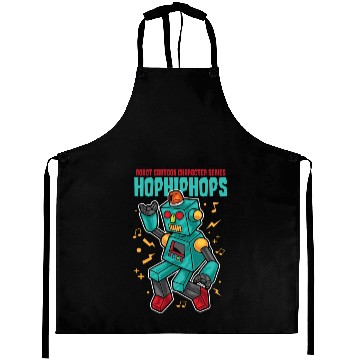 Discover Robot Urban Hip-hop Cartoon Aprons