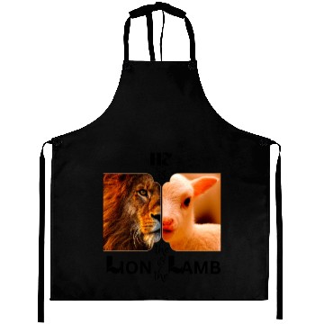 Discover He is the Lion and the Lamb Aprons