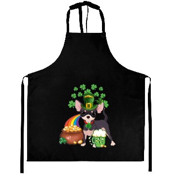Discover ST Patricks Day Chihuahua Dog Irish Aprons