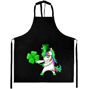 Discover Flossing Unicorn St Patrick's Day Floss Dance Aprons