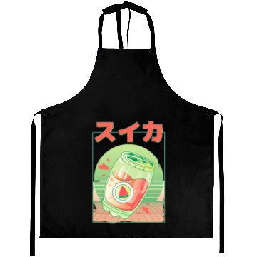 Discover 90s Japanese Watermelon Soda Vaporwave Aprons