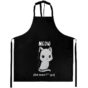 Discover Cat ( meow ) Aprons