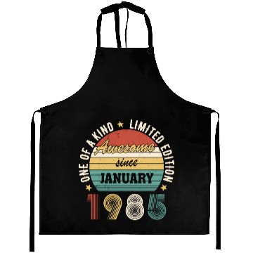 Discover Awesome Since January 1985 Limited Edition Aprons