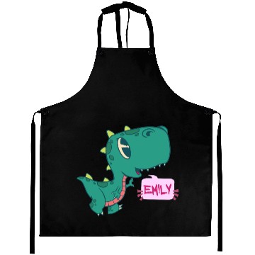 Discover EMILY - Lovely girl name with cute dinosaur Aprons