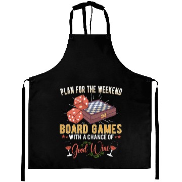 Discover Wine Board Games Chess Board Game Player Gambling Aprons