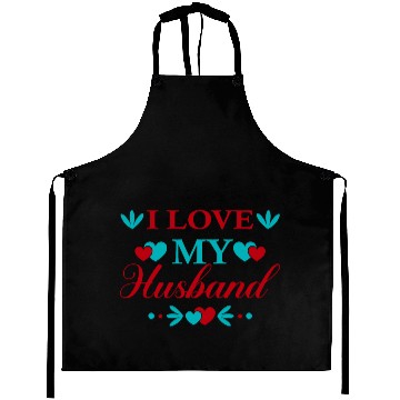 Discover I love my husband Aprons