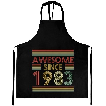 Discover 40 Years Vintage 1983 Retro 40th Birthday Aprons