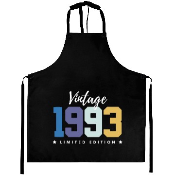 Discover 30 Years Vintage 1993 Retro 30th Birthday Aprons