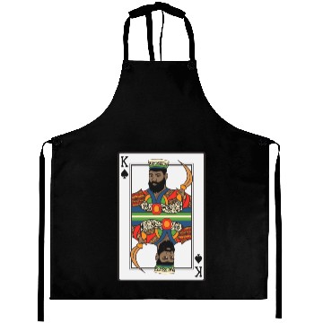 Discover King Spades African American Card Halloween Aprons