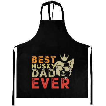 Discover Best Husky dad ever Aprons