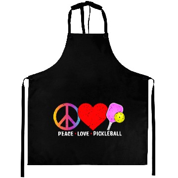 Discover PEACE LOVE PICKLEBALL Aprons