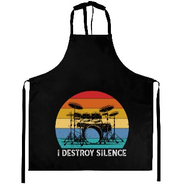 Discover I Destroy Silence Drummer Band Music Beat Drum Aprons