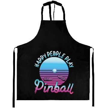 Discover Happy People Play Pinball Retro 80s Aprons