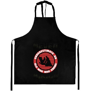 Discover Aikido Old Man Japan Taekwondo Karate Martial Arts Aprons