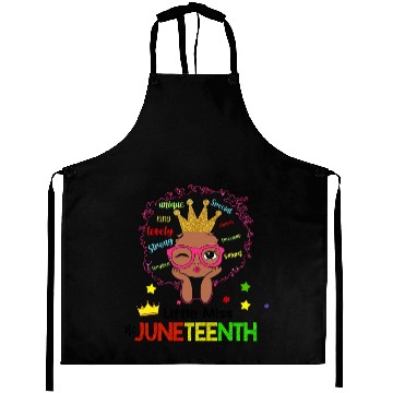 Discover Afro Lady Woman, Juneteenth Day Aprons