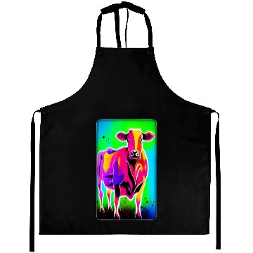 Discover Abstract Cattle, digital painting Aprons
