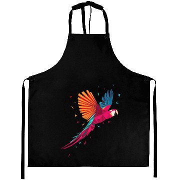 Discover Macaw Parrot Geometric Bird Parakeet Ornitholog Gi Aprons