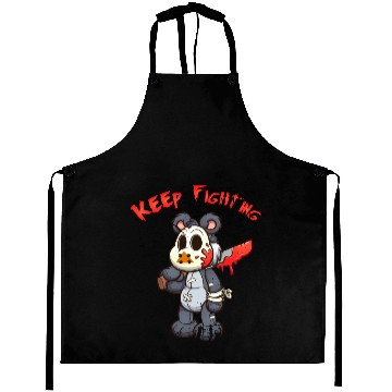 Discover Keep Fighting Teddys Horror Halloween Aprons