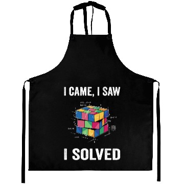Discover I Came I Saw I Solved For Speed Cuber Aprons