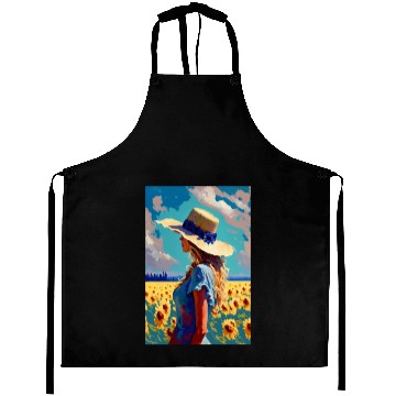 Discover Sunflower girl summer Aprons