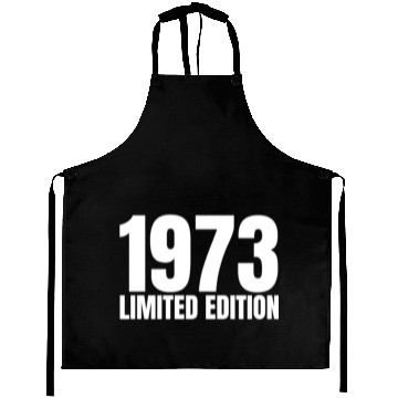 Discover 50 Years Vintage 1973 Retro 50th Birthday Aprons