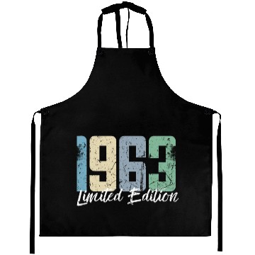 Discover 60 Years Vintage 1963 Retro 60th Birthday Aprons