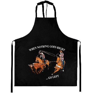 Discover Retro Cowboy Riding When Nothing Goes Right Aprons