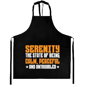 Discover Serenity, Being Calm, Peaceful, And Untroubled 3 Aprons