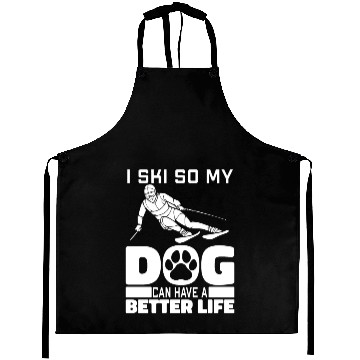 Discover Skiing Skier Dog Aprons