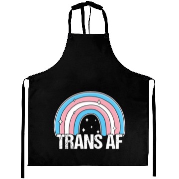 Discover Trans AF Transsexual Transgender Pride Flag Rainbo Aprons