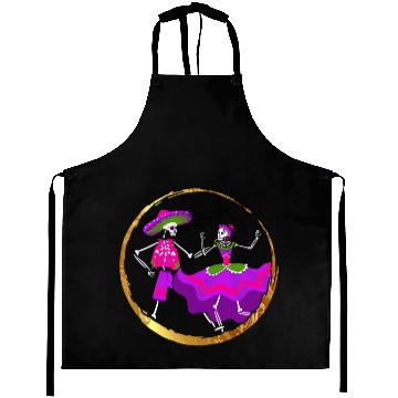 Discover Dia De Los Muertos Aprons, Ballet Folklorico Sugar