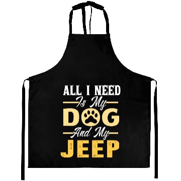 Discover Dog Jeep Lover- For Men- For Women Aprons