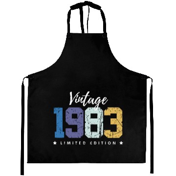Discover 40 Years Vintage 1983 Retro 40th Birthday Aprons