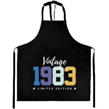 Discover 40 Years Vintage 1983 Retro 40th Birthday Aprons