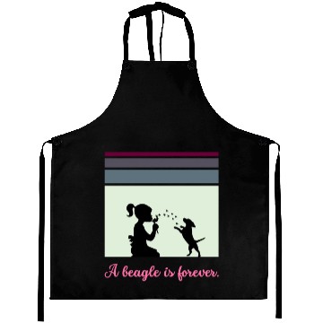 Discover A beagle is forever Aprons