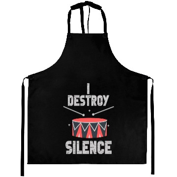 Discover I Destroy Silence Drummer Band Music Beat Drum Aprons