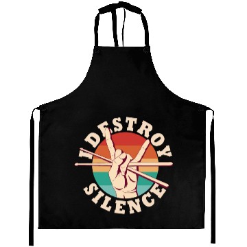 Discover I Destroy Silence Drummer Band Music Beat Drum Aprons