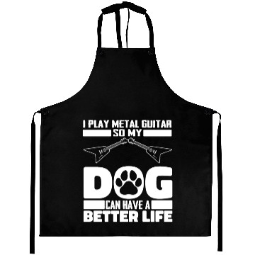 Discover Metal Guitar Dog Aprons