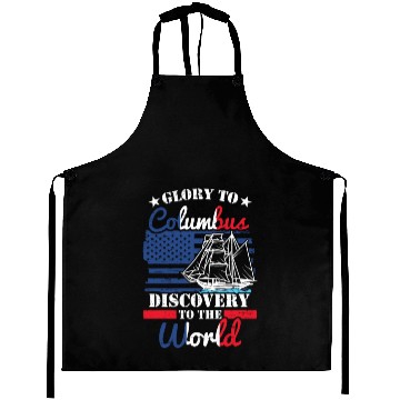 Discover Glory To Columbus 1942 American Italian Aprons