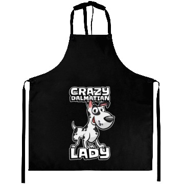 Discover Dalmatian Crazy Dalmatian Lady Aprons